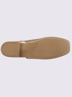 Ballerines ouvertes à l'arrière de fabrication espagnole