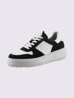 Baskets cuir de bœuf nappa et velours