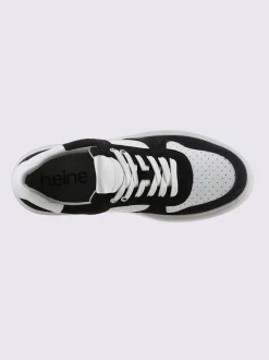 Baskets cuir de bœuf nappa et velours