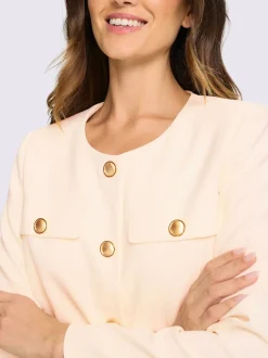 Blazer boutons fantaisie dorés