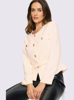Blazer boutons fantaisie dorés