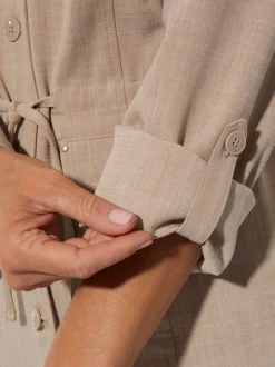 Blazer chemisier bel aspect chiné