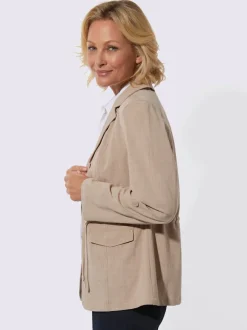 Blazer chemisier bel aspect chiné