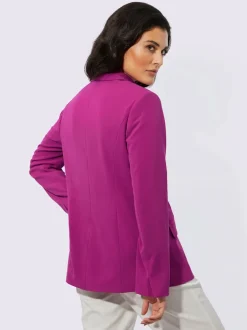 Blazer à col revers et manches longues en polyester recyclé