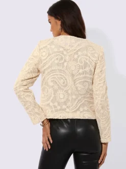 Blazer en dentelle tissu extérieur 100% coton