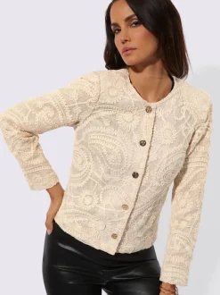 Blazer en dentelle tissu extérieur 100% coton