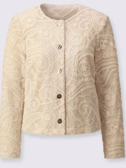 Blazer en dentelle tissu extérieur 100% coton