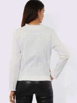 Blazer en jean coutures structurantes