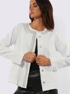 Blazer en jean coutures structurantes