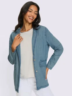 Blazer en jean denim doux