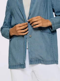 Blazer en jean denim doux
