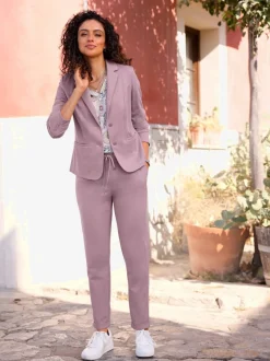 Blazer en jersey avec viscose (ecovero)