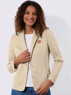 Blazer en jersey jersey interlock indéformable