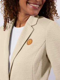 Blazer en jersey jersey interlock indéformable