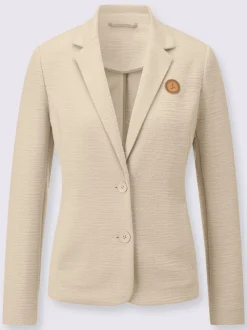 Blazer en jersey jersey interlock indéformable