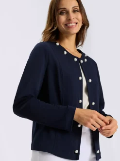 Blazer en jersey jersey élastique et indéformable