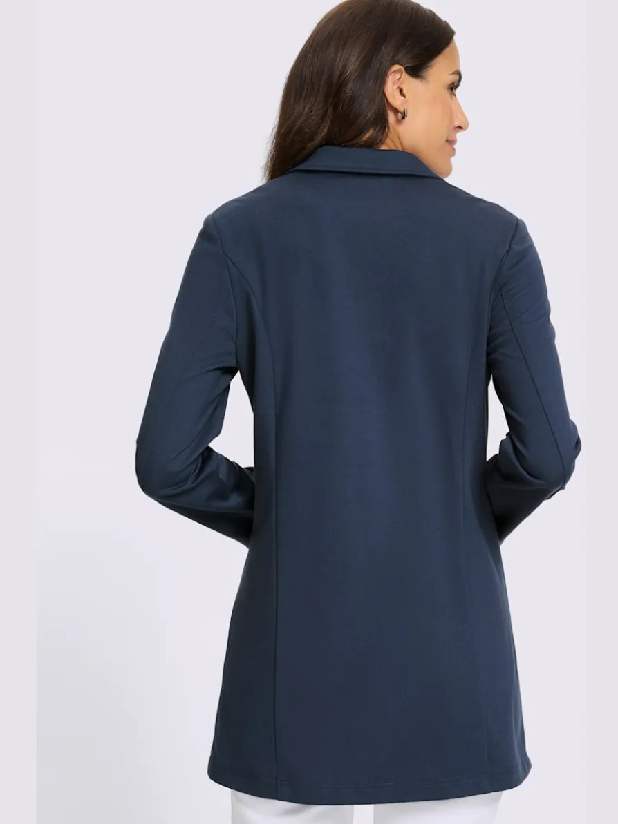 Blazer en jersey qualité jersey extensible, souple et confortable