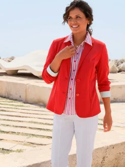 Blazer en jersey qualité jersey extensible, souple et confortable