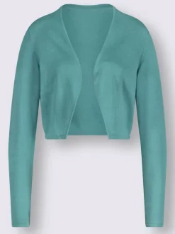 Boléro court en coton et manches longues sans fermeture pour robe