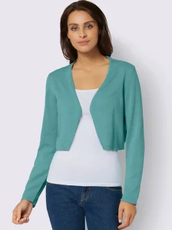Boléro court en coton et manches longues sans fermeture pour robe