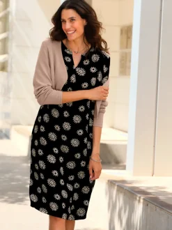 Boléro en coton tricot fin et manches longues sans fermeture