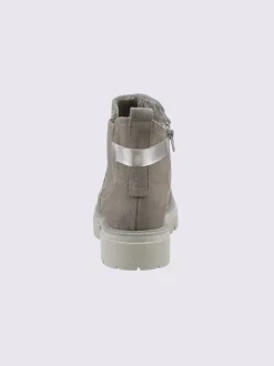 Bottines cuir velours de vache.