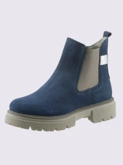 Bottines cuir velours de vache.