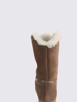 Bottines cuir velours vachette doux