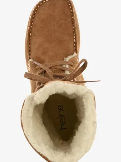 Bottines cuir velours vachette doux