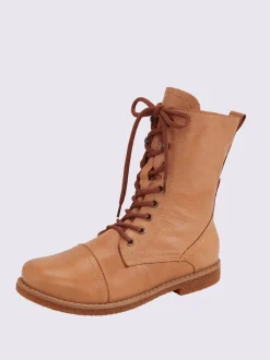 Bottines à lacets cuir nappa de vache