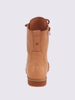 Bottines à lacets cuir nappa de vache