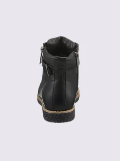 Bottines à lacets cuir nappa de vache