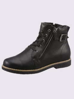 Bottines à lacets cuir nappa de vache