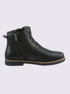 Bottines à lacets cuir nappa de vache