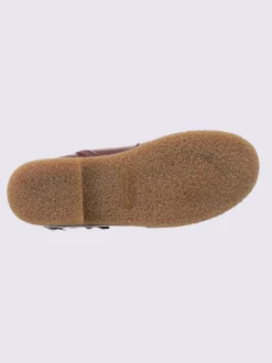 Bottines à lacets cuir nappa de vache