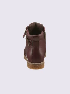 Bottines à lacets cuir nappa de vache