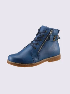 Bottines à lacets cuir nappa de vache