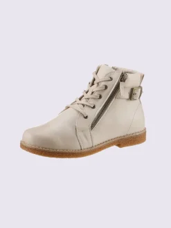 Bottines à lacets cuir nappa de vache