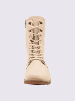 Bottines à lacets cuir nappa de vache