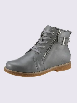 Bottines à lacets cuir nappa de vache