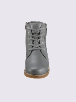 Bottines à lacets cuir nappa de vache