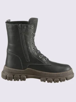 Bottines à lacets cuir nappa de vache
