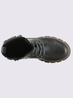 Bottines à lacets cuir nappa de vache