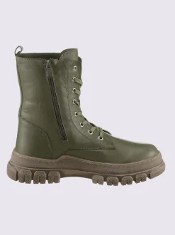 Bottines à lacets cuir nappa de vache