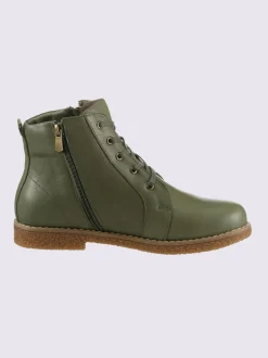 Bottines à lacets cuir nappa de vache