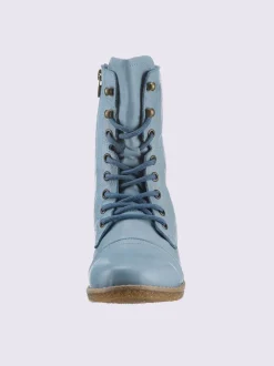 Bottines à lacets cuir nappa de vache