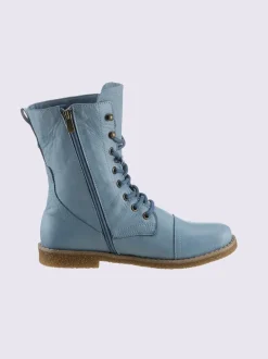 Bottines à lacets cuir nappa de vache