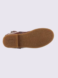 Bottines à lacets cuir nappa de vache