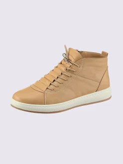 Bottines à lacets cuir nappa de vache