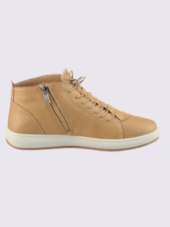 Bottines à lacets cuir nappa de vache